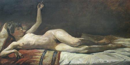 Lovis Corinth Ruhender weiblicher Akt oil painting image